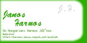 janos harmos business card